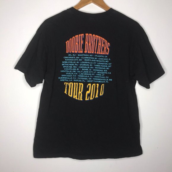 Doobie Brothers 2010 Men's Black XL T-Shirt READ - Picture 6 of 7